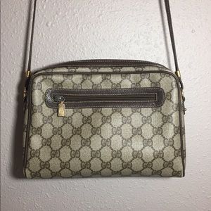 Vintage GUCCI Signature Monogram Crossbody Purse